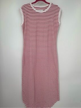 Frank and Eileen muscle tee maxi stripe dress